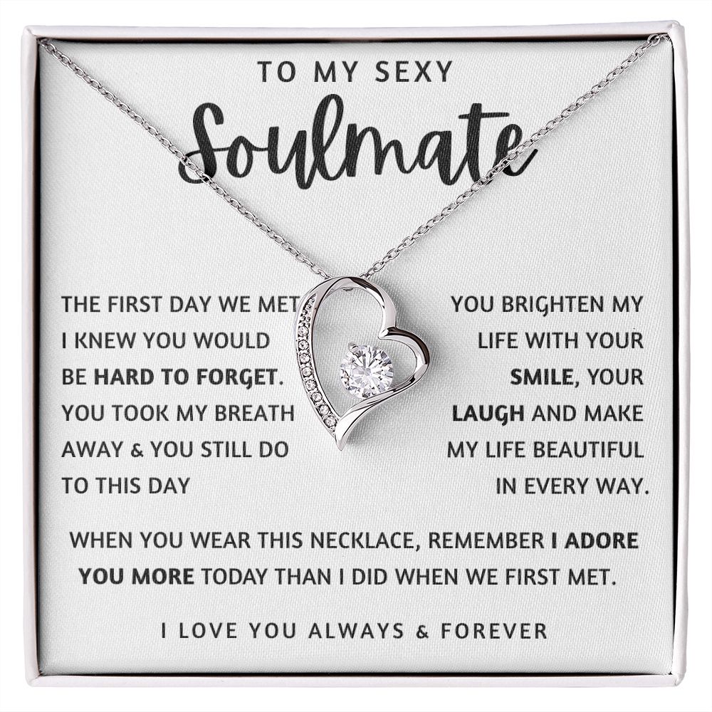 TO MY SEXY SOULMATE | Forever Love Necklace | To My Soulmate, Gift for soulmate, Anniversary gift, Girlfriend necklace, Gift for wife, Birthday gift