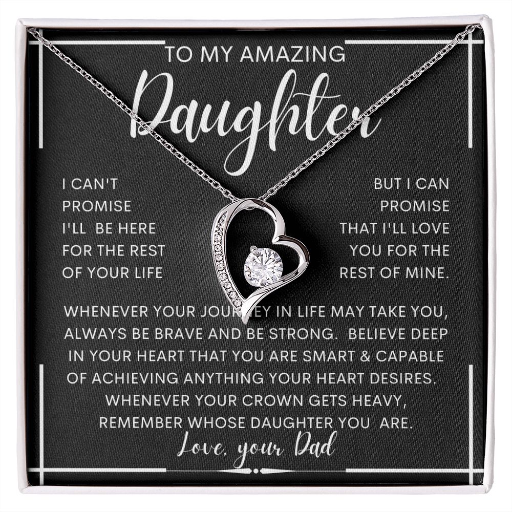 To My Amazing Daughter From Dad | Gift For Daughter, Daughter Necklace, Birthday Gift, To My Daughter Gift