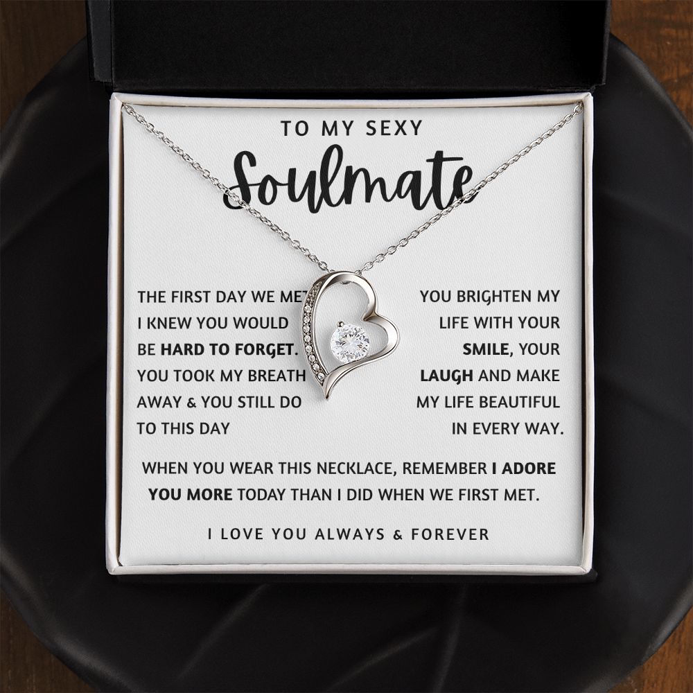 TO MY SEXY SOULMATE | Forever Love Necklace | To My Soulmate, Gift for soulmate, Anniversary gift, Girlfriend necklace, Gift for wife, Birthday gift