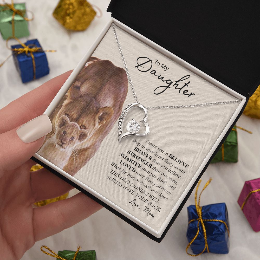 TO MY DAUGHTER | Forever Love Necklace | Gift For Daughter, Daughter Necklace, Birthday Gift, To My Daughter Gift  Daughter Birthday