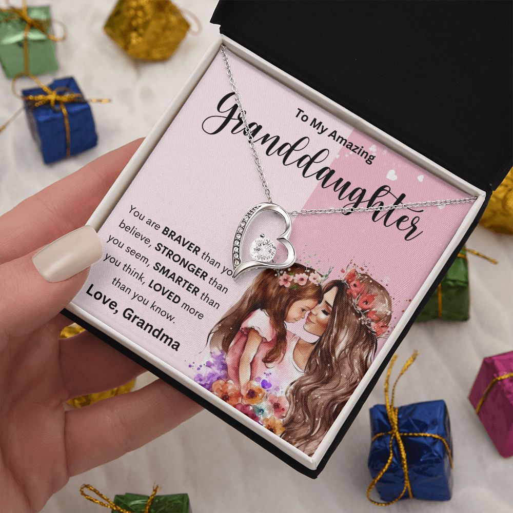 To My Amazing Granddaughter | Forever Love Necklace