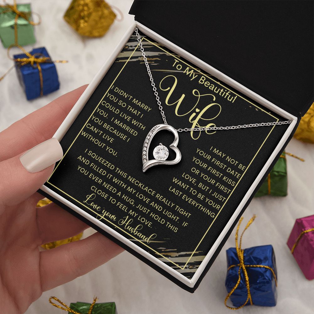 To My Beautiful Wife | Forever Love Necklace