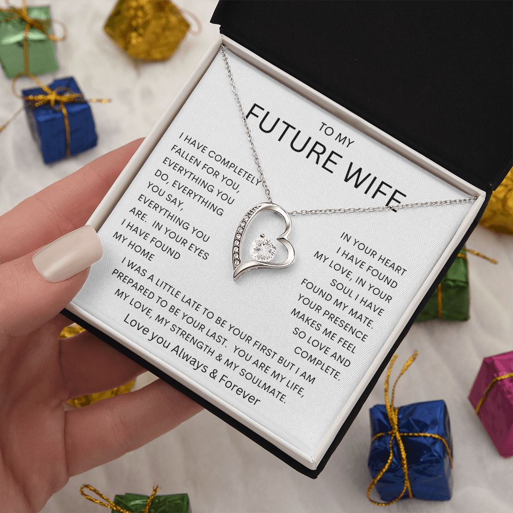 TO MY FUTURE WIFE | Forever Love Necklace |  Soulmate gift, Anniversary gift, Gift for soulmate Wife necklace to my soulmate