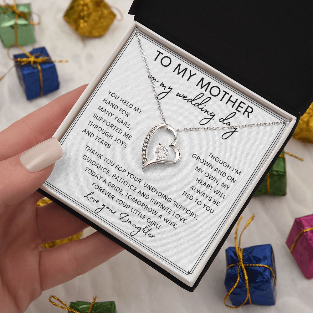 TO MY MOTHER | Forever Love Necklace | Gift from Daughter, Mother Daughter Gift, Gift For Her