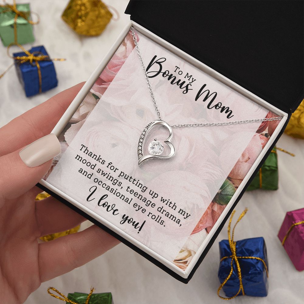 To My Bonus Mom | Forever Love Necklace