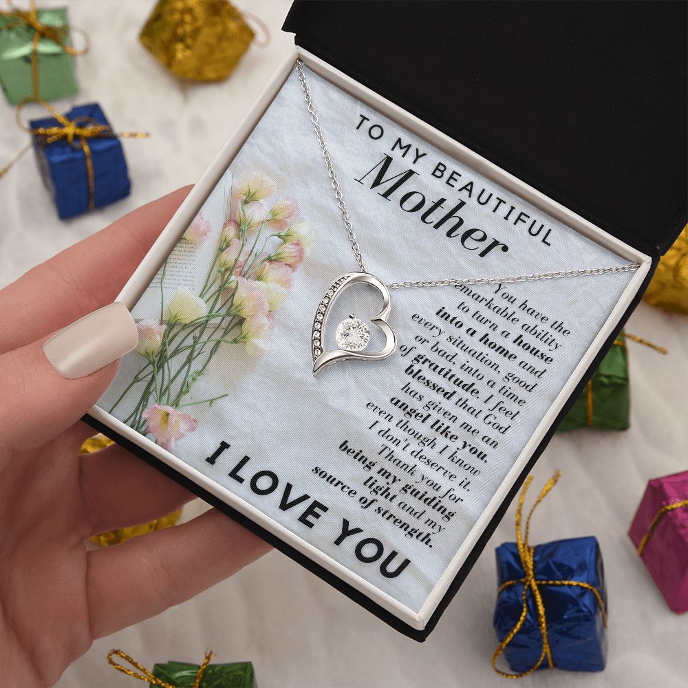 To My Beautiful Mother | Forever Love Necklace