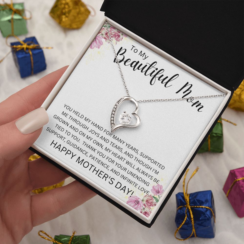 To My Beautiful Mom | Forever Love Necklace