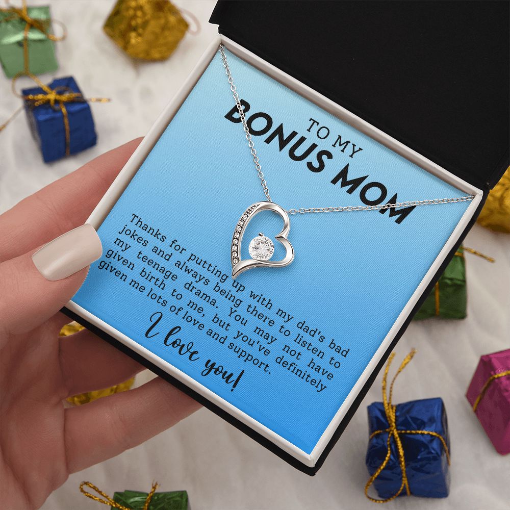To My Bonus Mom | Forever Love Necklace