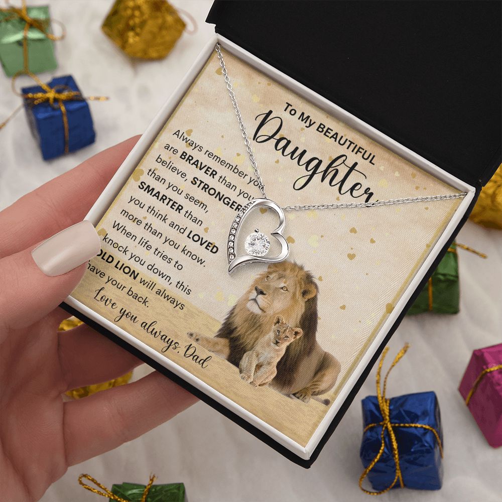To My Beautiful Daughter | Forever Love Necklace