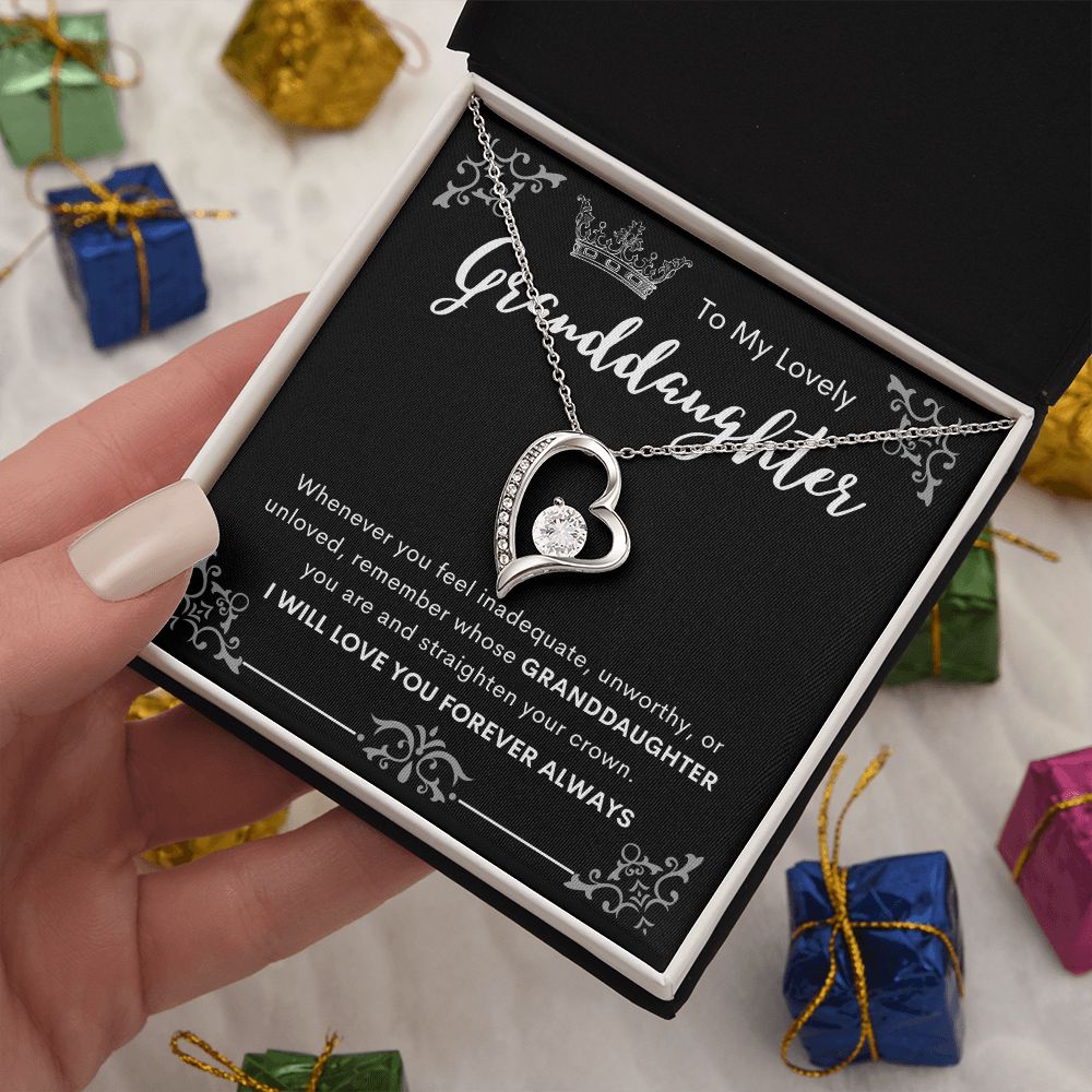 To My Lovely Granddaughter | Forever Love Necklace