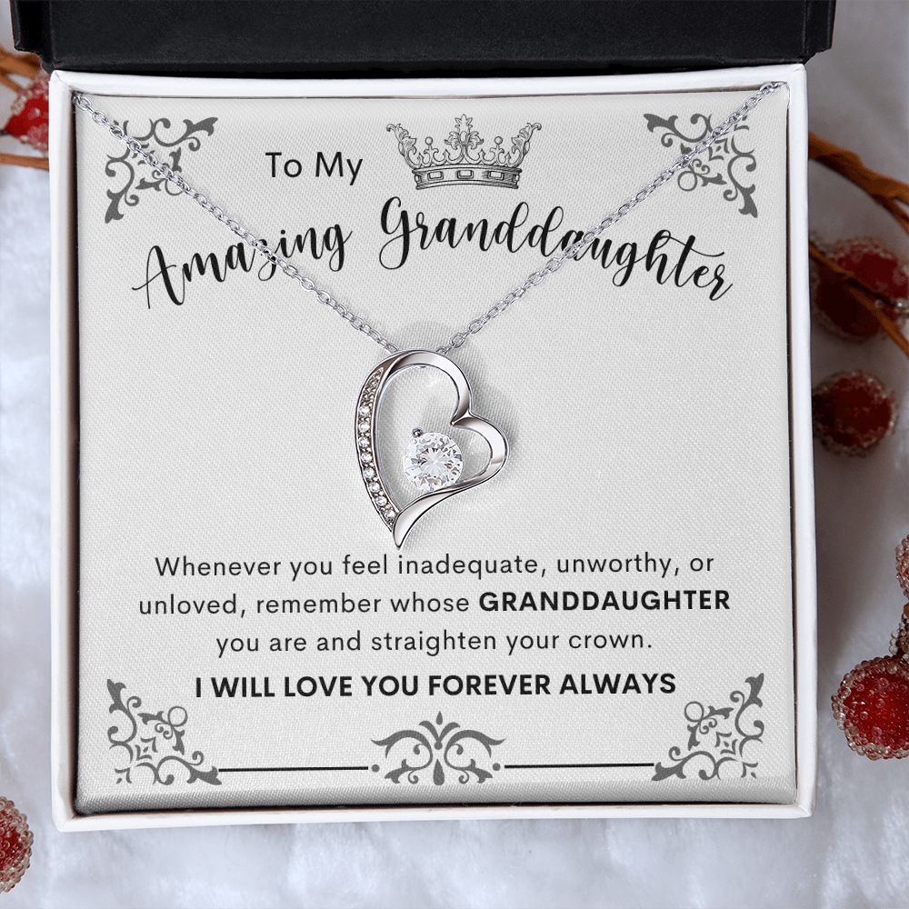 To My Amazing Granddaughter | Forever Love Necklace