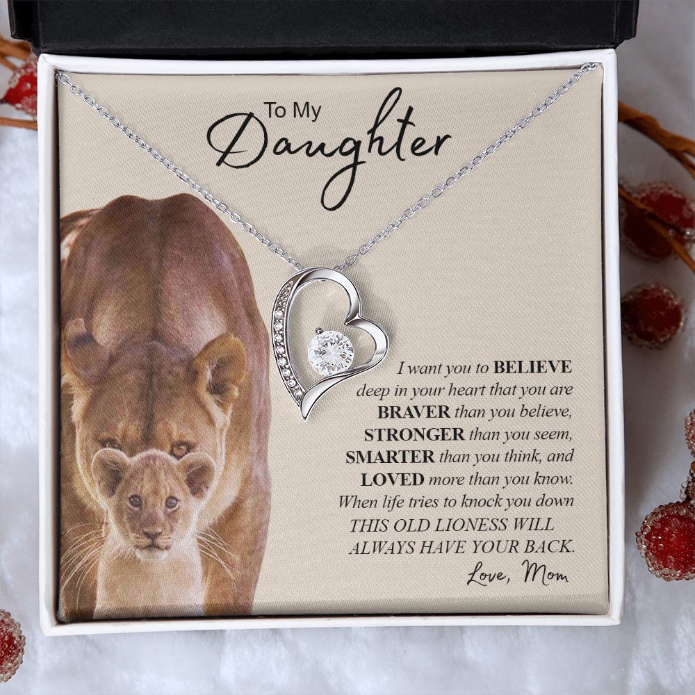 TO MY DAUGHTER | Forever Love Necklace | Gift For Daughter, Daughter Necklace, Birthday Gift, To My Daughter Gift  Daughter Birthday