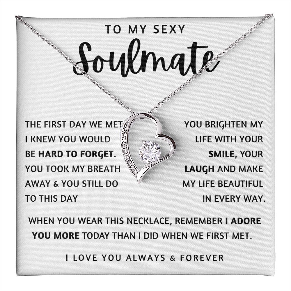TO MY SEXY SOULMATE | Forever Love Necklace | To My Soulmate, Gift for soulmate, Anniversary gift, Girlfriend necklace, Gift for wife, Birthday gift
