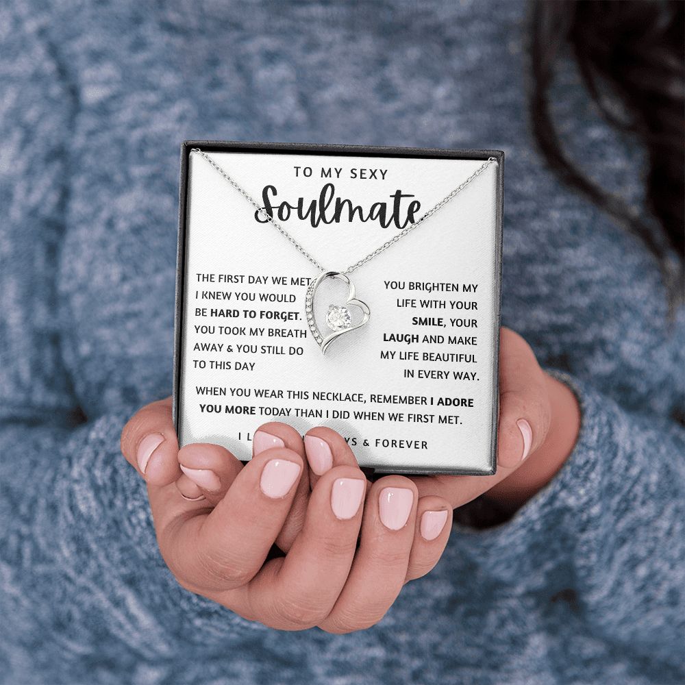TO MY SEXY SOULMATE | Forever Love Necklace | To My Soulmate, Gift for soulmate, Anniversary gift, Girlfriend necklace, Gift for wife, Birthday gift