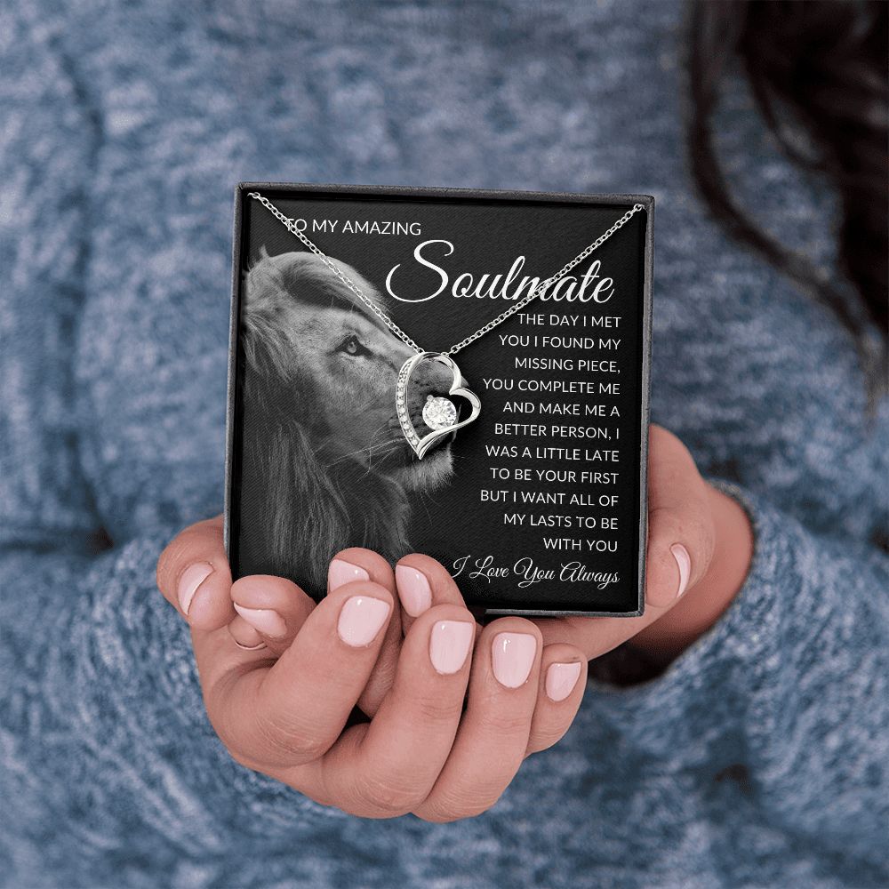 TO MY AMAZIN SOULMATE | To My Soulmate, Gift for soulmate, Anniversary gift, Girlfriend necklace, Gift for wife, Birthday gift