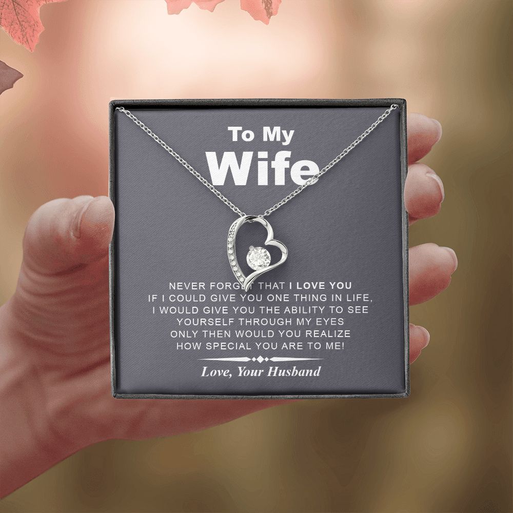 My Wife | Never Forget - Forever Love Necklace