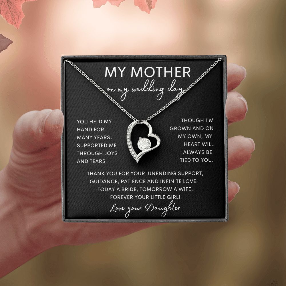 MY MOTHER | Forever Love Necklace | Mom Birthday Gift, Gift From Daughter, Mother Daughter Gift, Necklace For Mom, Mom Gift From Son
