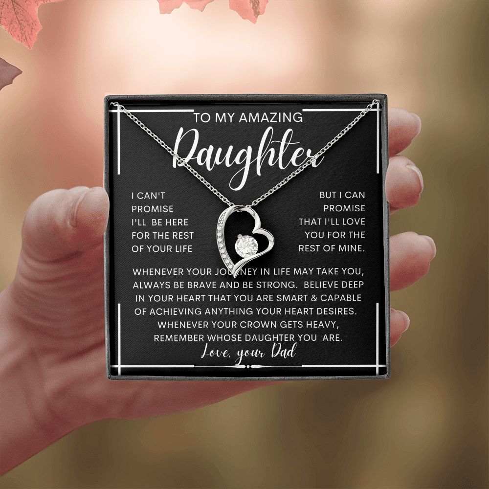 To My Amazing Daughter From Dad | Gift For Daughter, Daughter Necklace, Birthday Gift, To My Daughter Gift