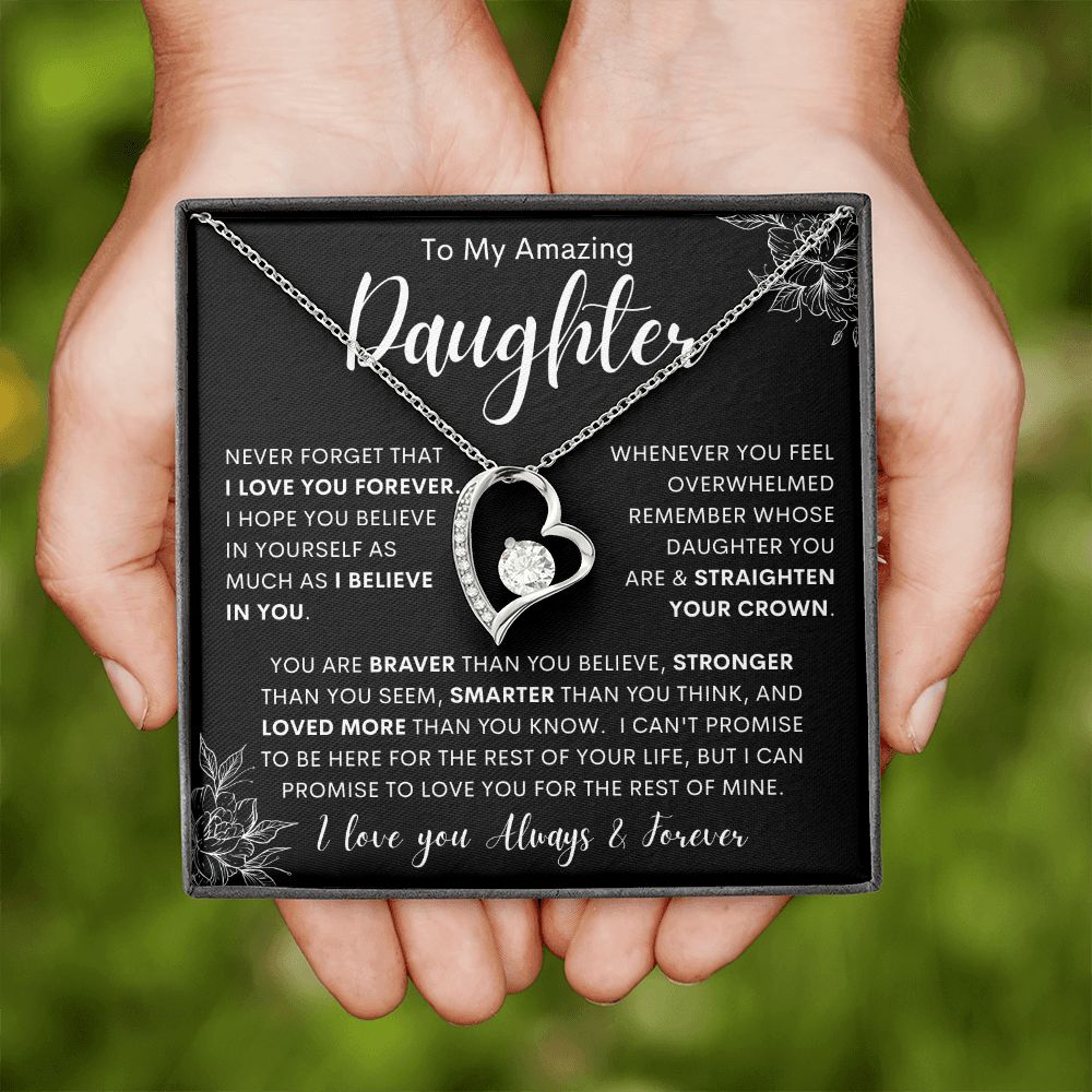 To My Amazing Daughter | Forever Love Necklace