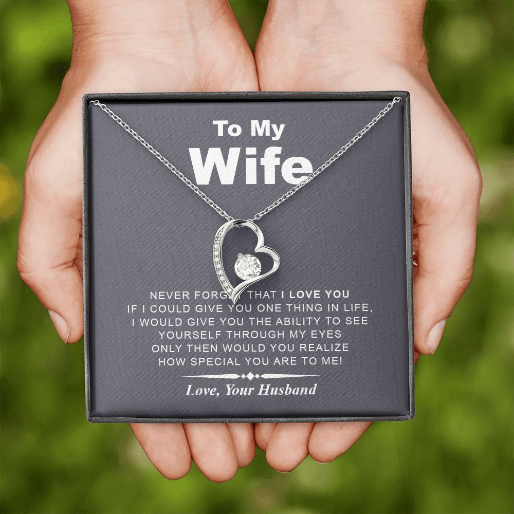 My Wife | Never Forget - Forever Love Necklace