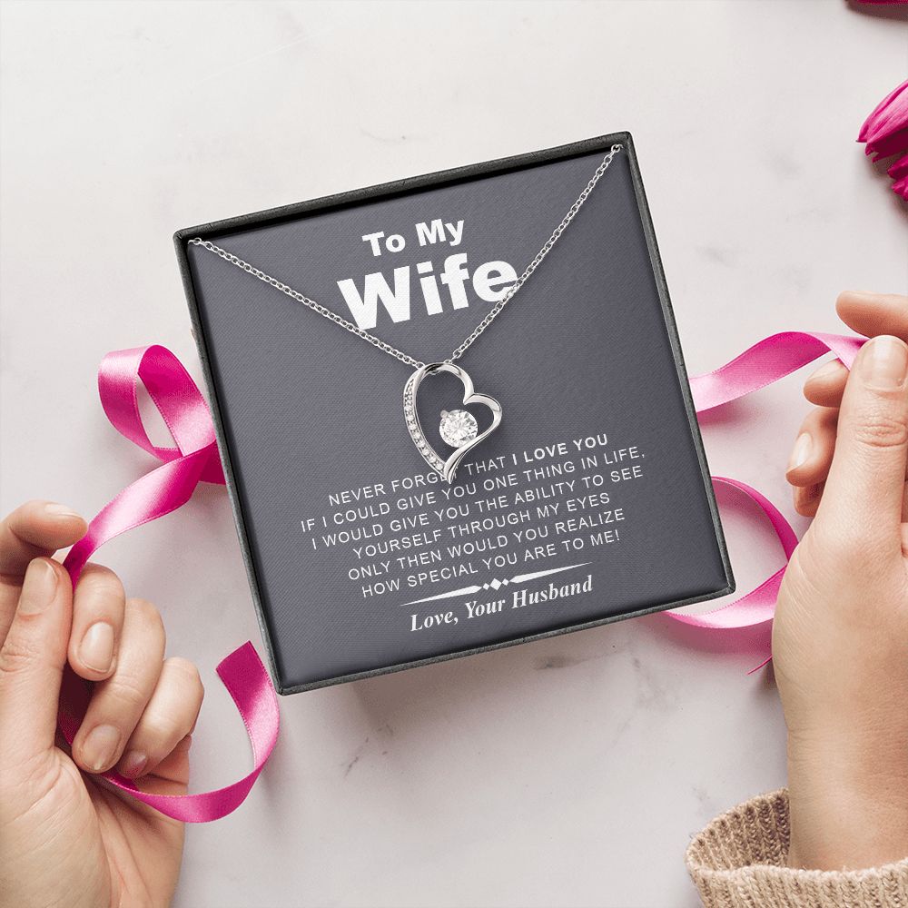 My Wife | Never Forget - Forever Love Necklace