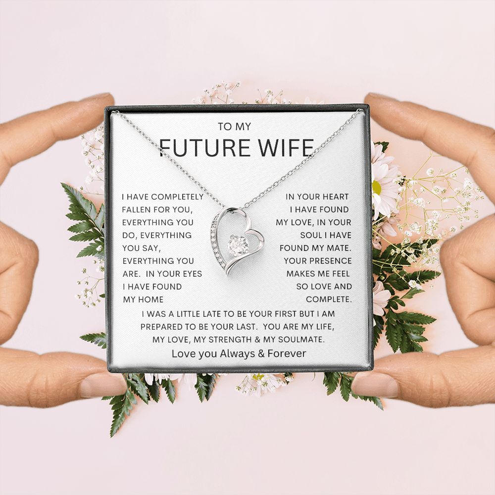 TO MY FUTURE WIFE | Forever Love Necklace |  Soulmate gift, Anniversary gift, Gift for soulmate Wife necklace to my soulmate