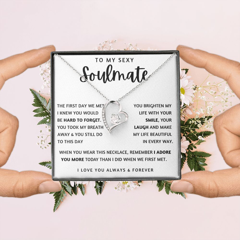 TO MY SEXY SOULMATE | Forever Love Necklace | To My Soulmate, Gift for soulmate, Anniversary gift, Girlfriend necklace, Gift for wife, Birthday gift