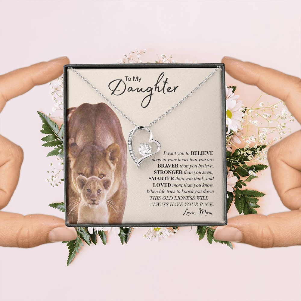 TO MY DAUGHTER | Forever Love Necklace | Gift For Daughter, Daughter Necklace, Birthday Gift, To My Daughter Gift  Daughter Birthday