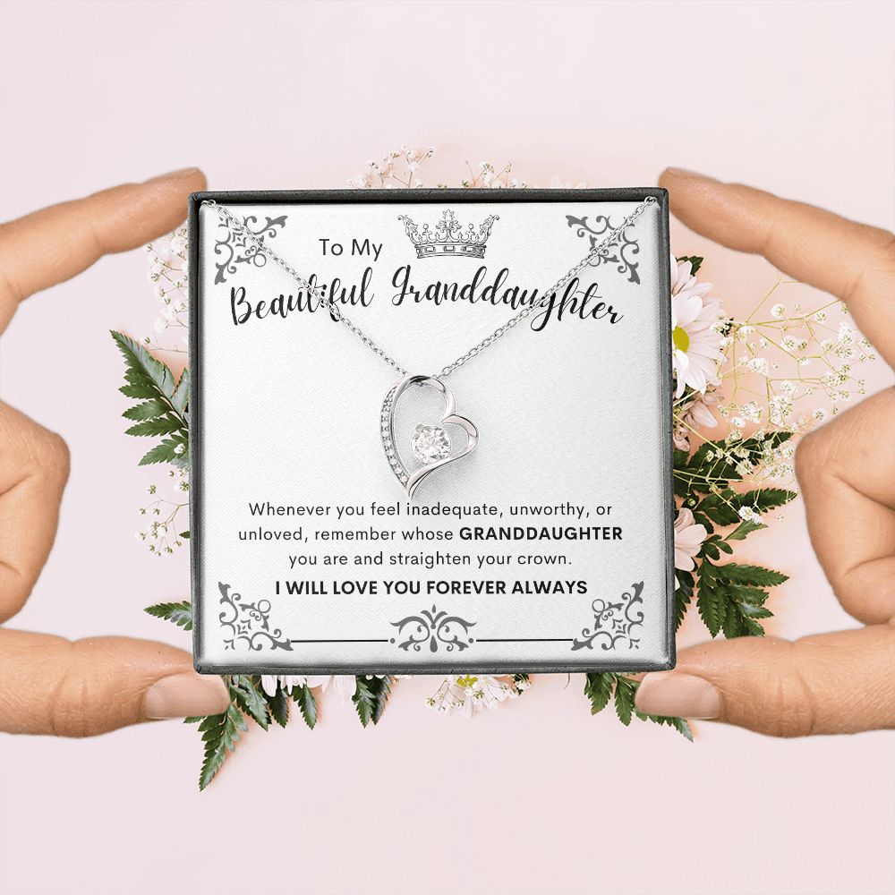 To My Beautiful Granddaughter | Forever Love Necklace