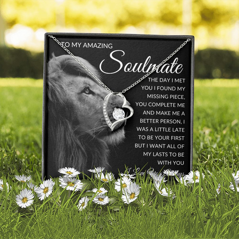 TO MY AMAZIN SOULMATE | To My Soulmate, Gift for soulmate, Anniversary gift, Girlfriend necklace, Gift for wife, Birthday gift