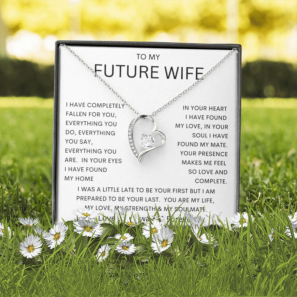 TO MY FUTURE WIFE | Forever Love Necklace |  Soulmate gift, Anniversary gift, Gift for soulmate Wife necklace to my soulmate