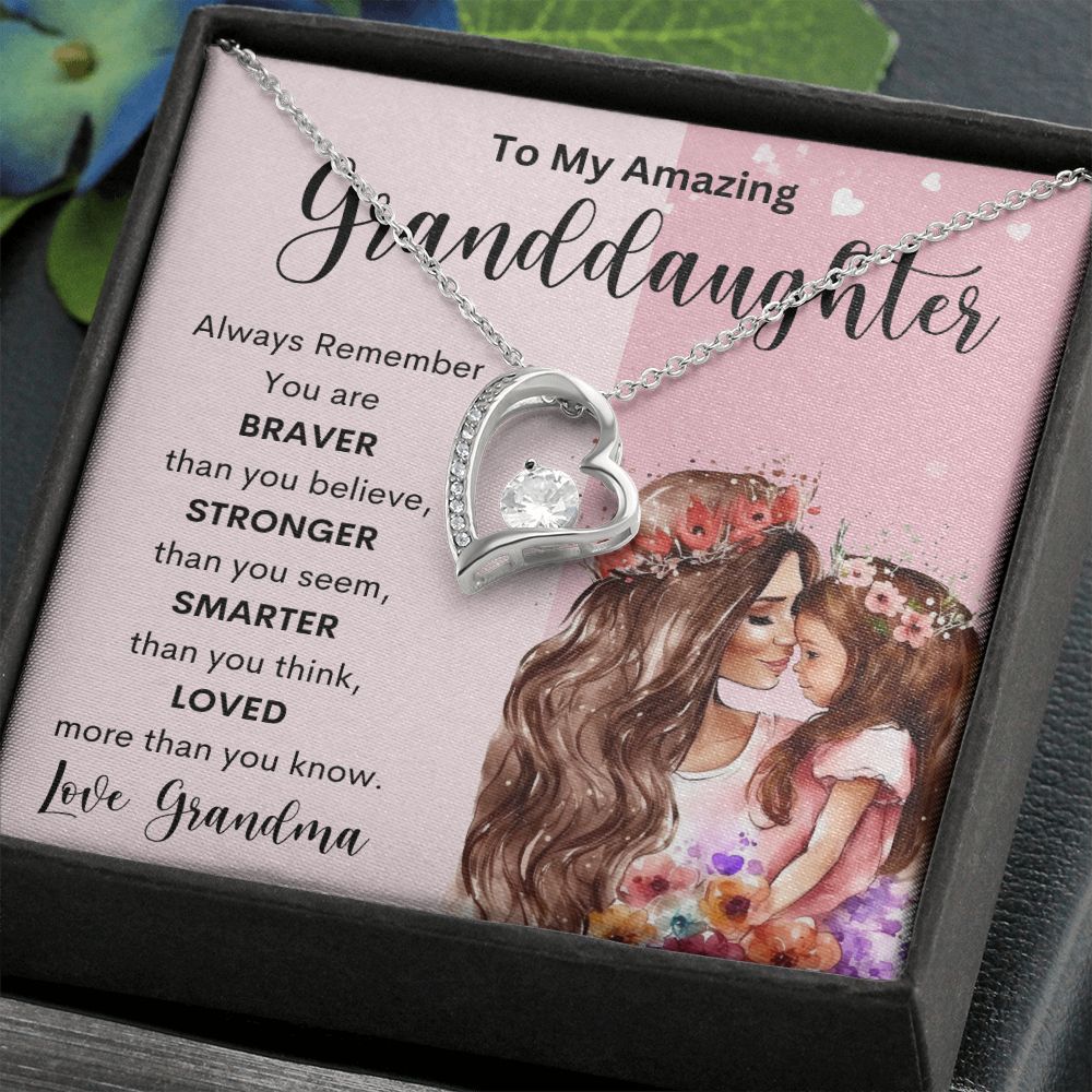 To My Amazing Granddaughter | Forever Love Necklace