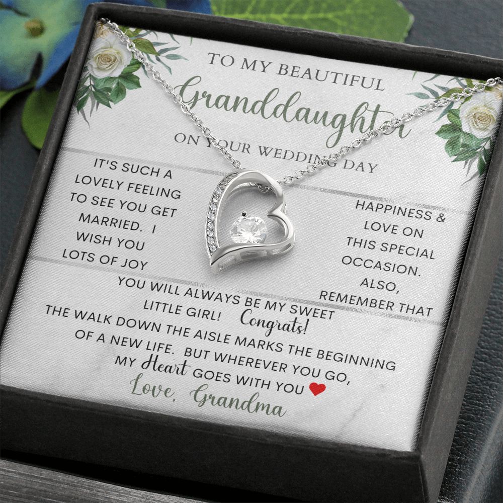 To My Beautiful Granddaughter | Forever Love Necklace