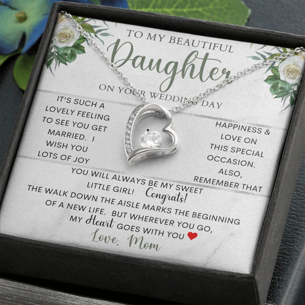 To My Beautiful Daughter | Forever Love Necklace