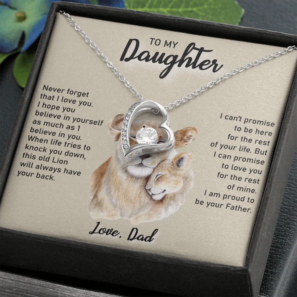 TO MY DAUGHTER LION | Daughter Birthday, Gift From Dad, Dad To Daughter Gift, Daughter Father Gift
