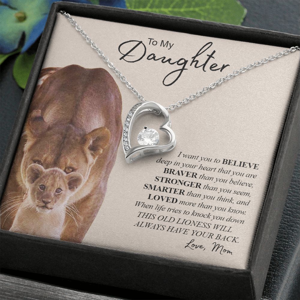 TO MY DAUGHTER | Forever Love Necklace | Gift For Daughter, Daughter Necklace, Birthday Gift, To My Daughter Gift  Daughter Birthday
