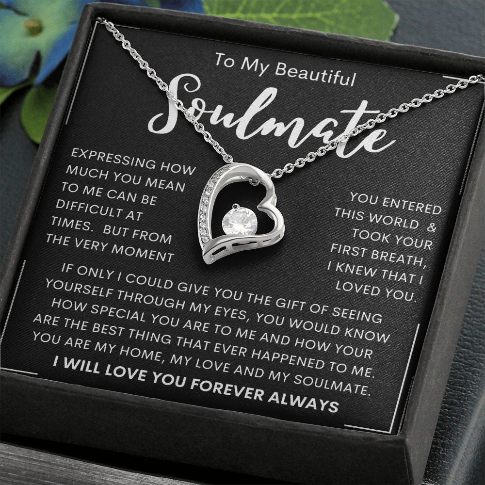 To My Beautiful Soulmate | Forever Love Necklace