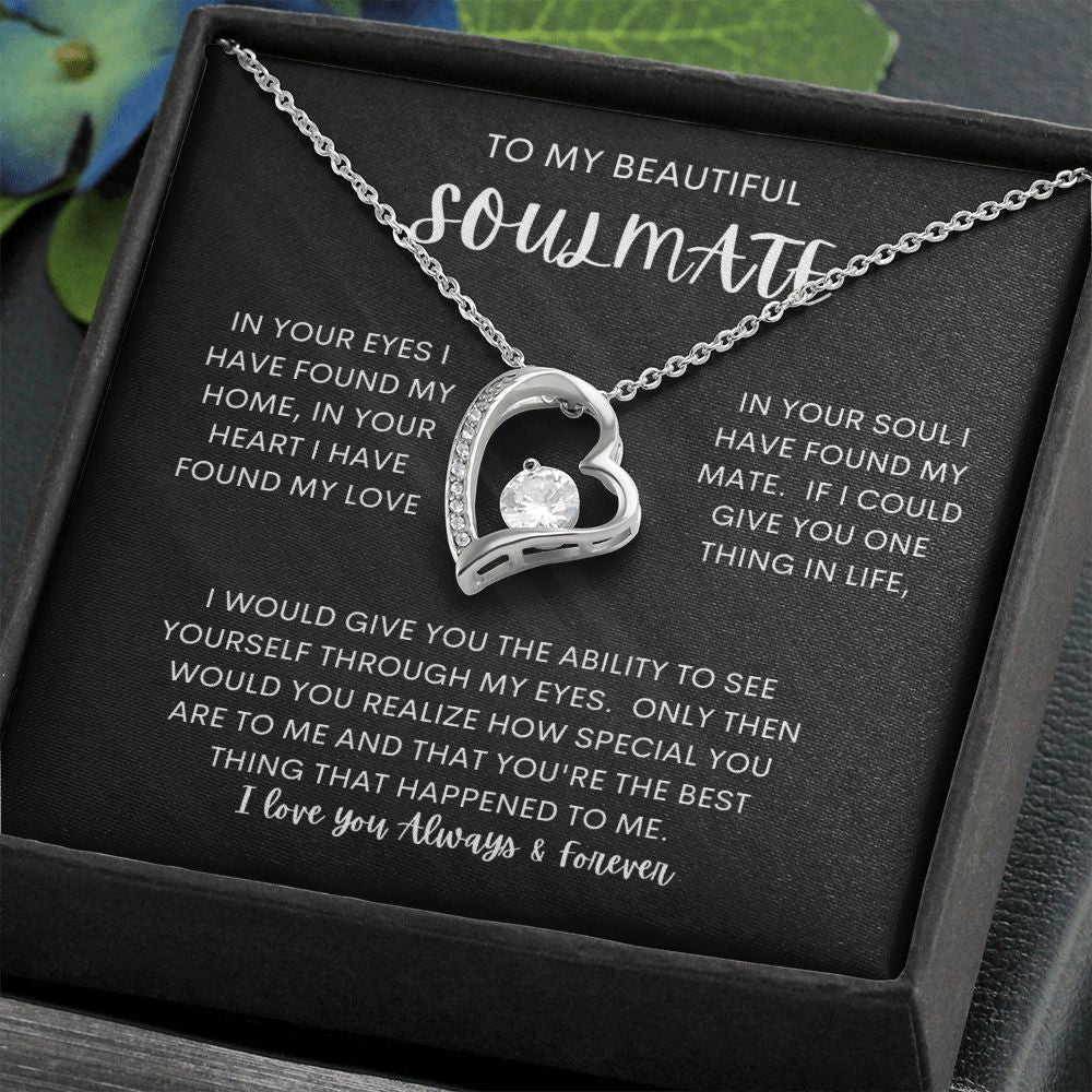 TO MY BEAUTIFUL SOULMATE | Soulmate gift, Anniversary gift, Wife necklace, Birthday gift