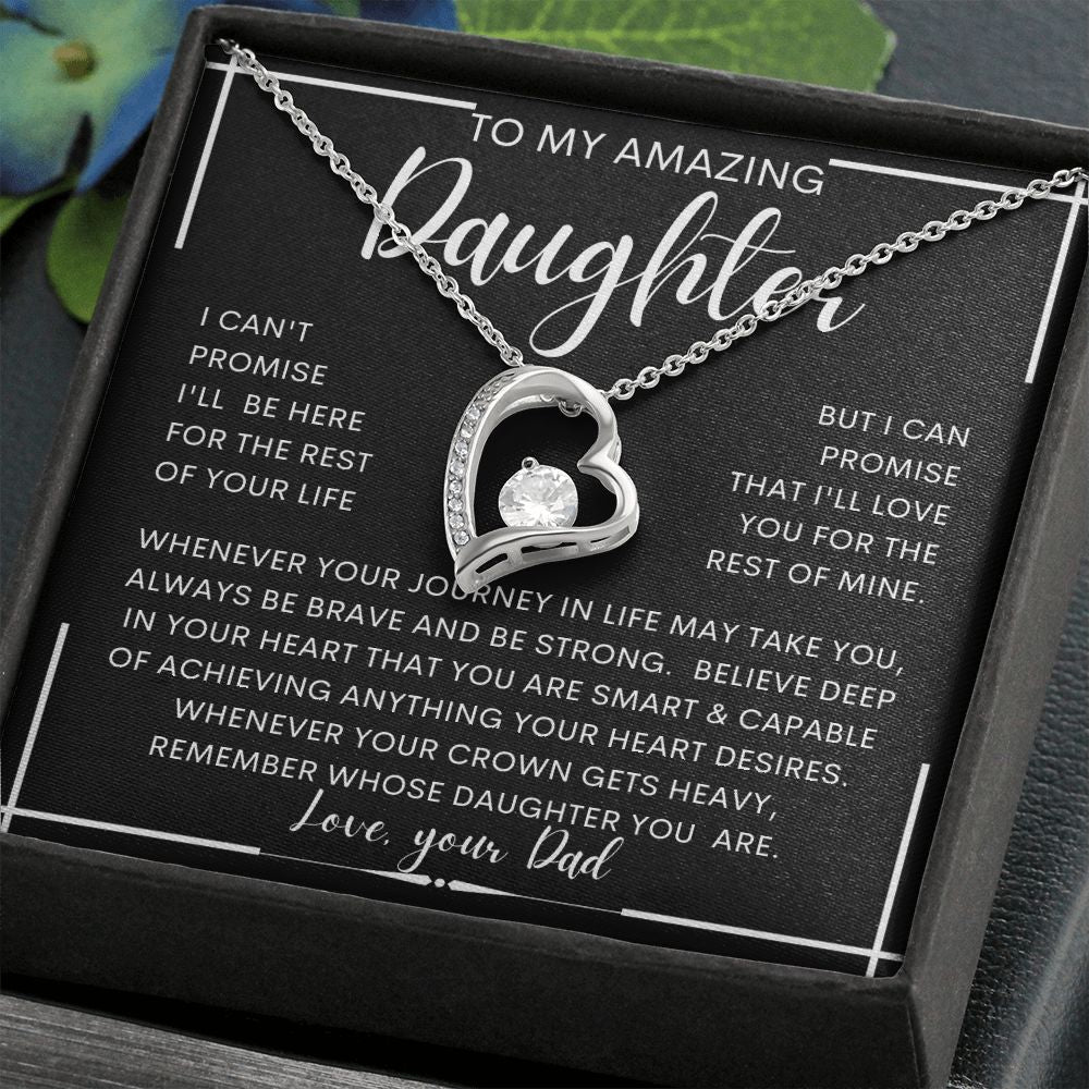 To My Amazing Daughter From Dad | Gift For Daughter, Daughter Necklace, Birthday Gift, To My Daughter Gift