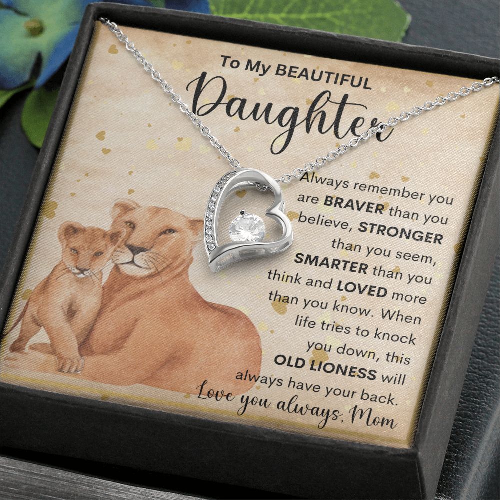 To My Beautiful Daughter | Forever Love Necklace