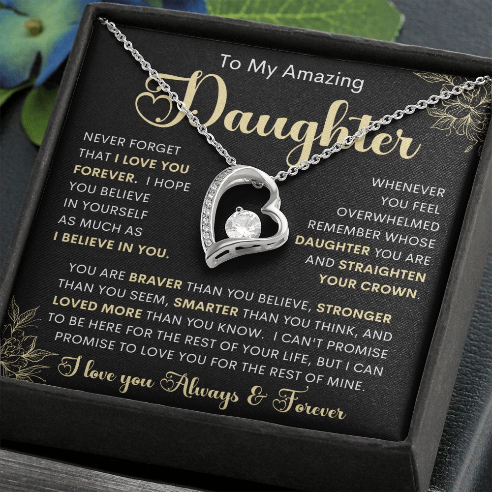 To My Amazing Daughter | Forever Love Necklace