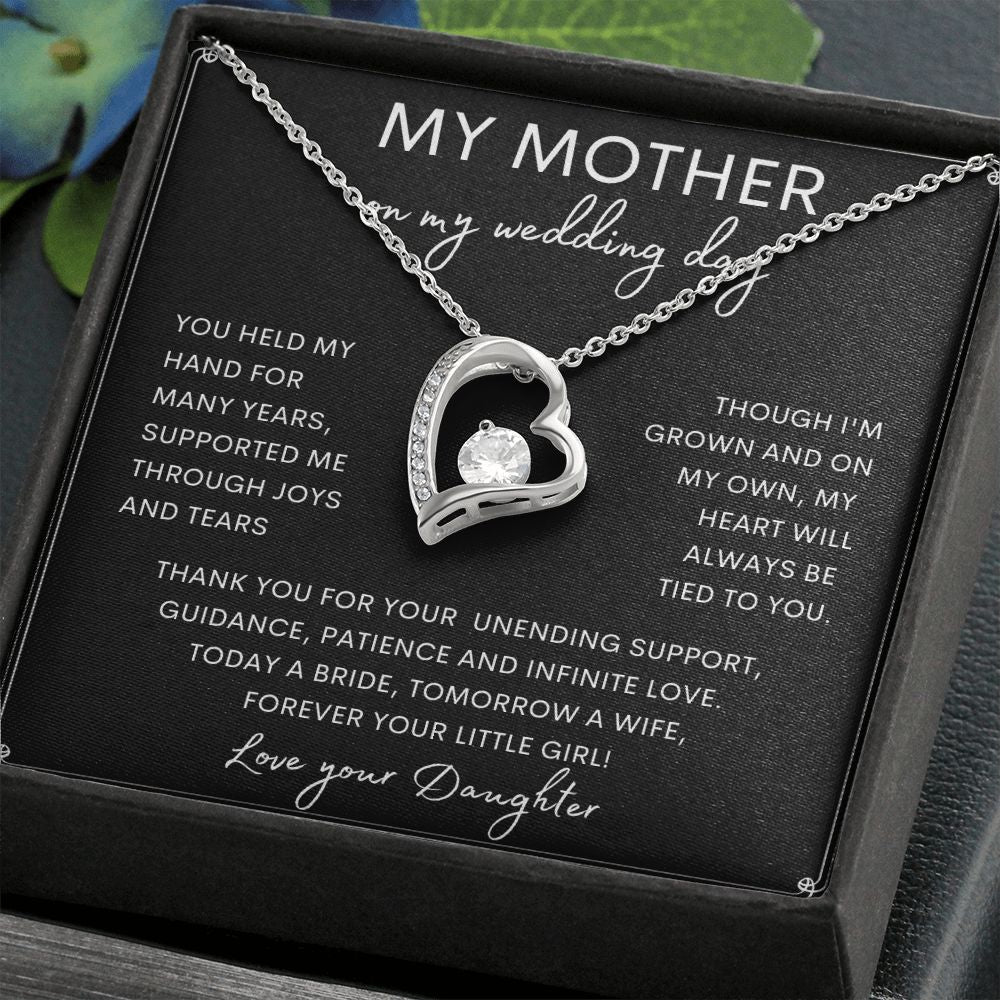 MY MOTHER | Forever Love Necklace | To Mom From Daughter, Daughter To Mom Gift, Mom Gift Idea, Wife Birthday Gift