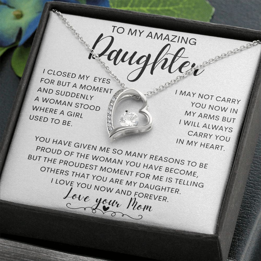 TO MY AMAZING DAUGHTER | Daughter Necklace, Birthday Gift, Mother Daughter Gift, Gifts For Daughter, Gift From Mom