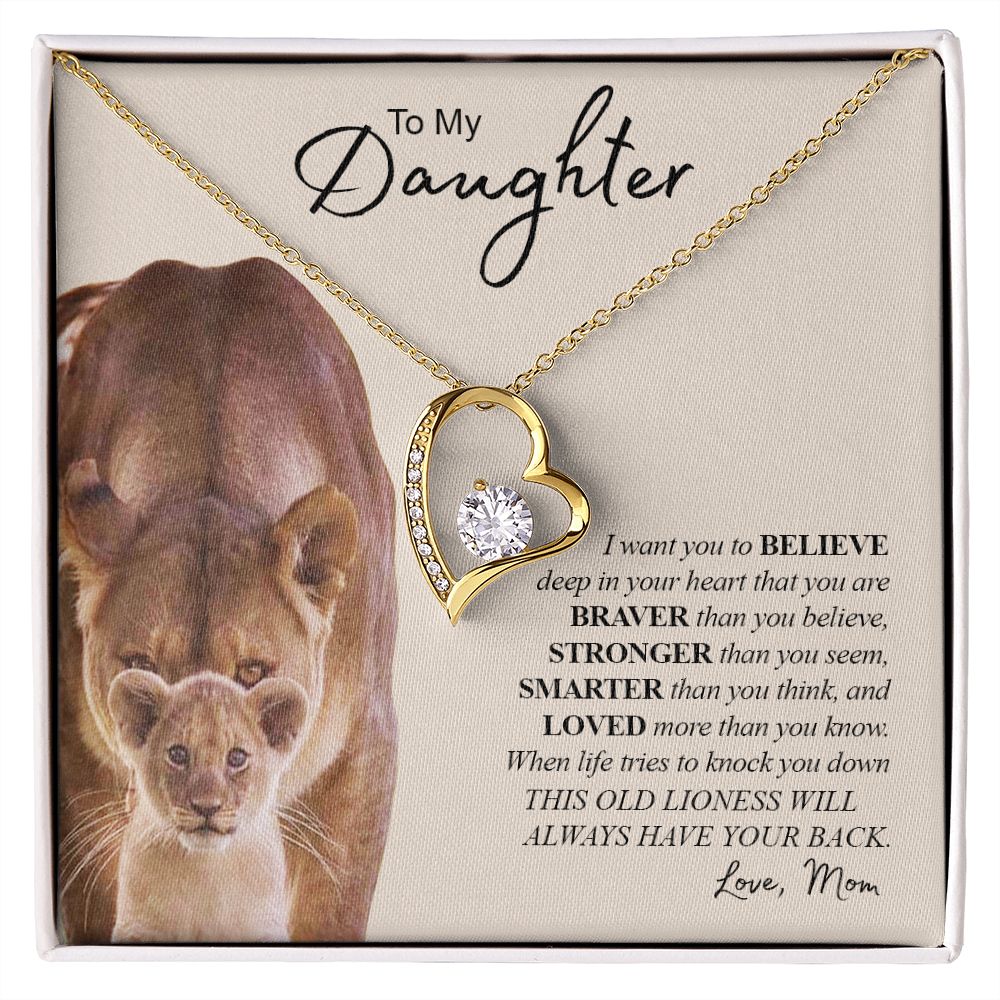 TO MY DAUGHTER | Forever Love Necklace | Gift For Daughter, Daughter Necklace, Birthday Gift, To My Daughter Gift  Daughter Birthday