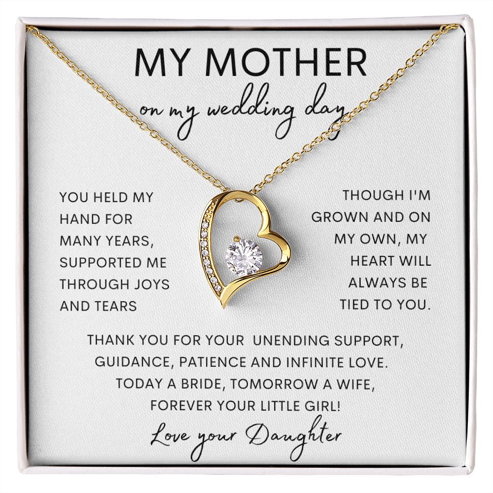MY MOTHER | Forever Love Necklace | Mom Birthday Gift, Gift From Daughter, Mother Daughter Gift, Necklace For Mom