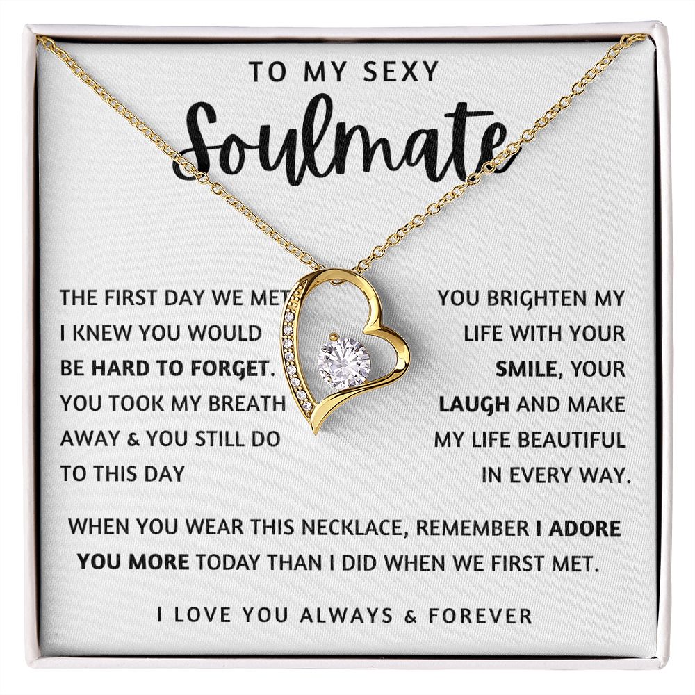 TO MY SEXY SOULMATE | Forever Love Necklace | To My Soulmate, Gift for soulmate, Anniversary gift, Girlfriend necklace, Gift for wife, Birthday gift