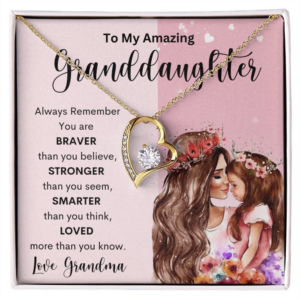 To My Amazing Granddaughter | Forever Love Necklace