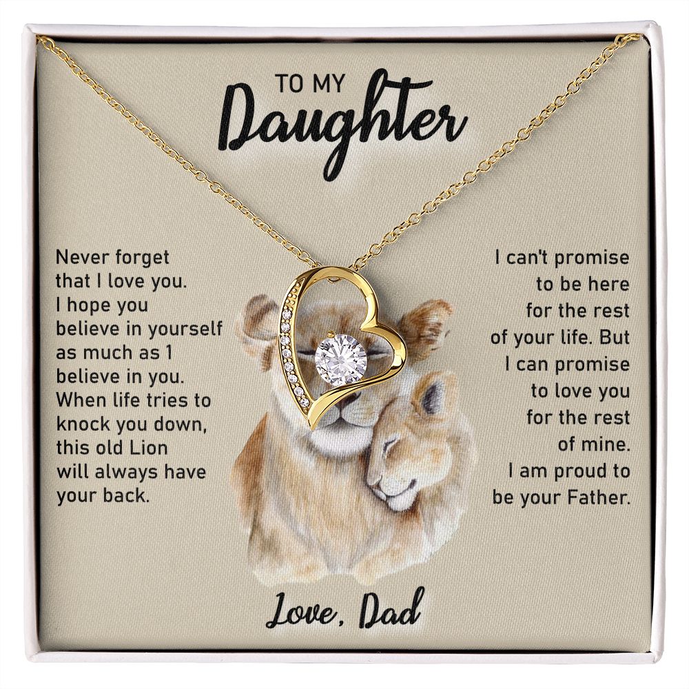 TO MY DAUGHTER LION | Daughter Birthday, Gift From Dad, Dad To Daughter Gift, Daughter Father Gift