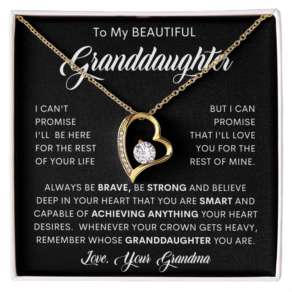 To My Beautiful Granddaughter | Forever Love Necklace