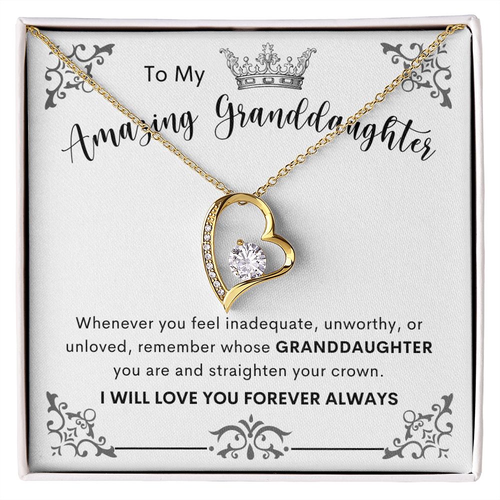 To My Amazing Granddaughter | Forever Love Necklace
